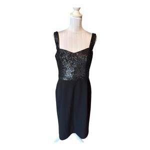 Dress The Population Black Sequined Dress Size XL